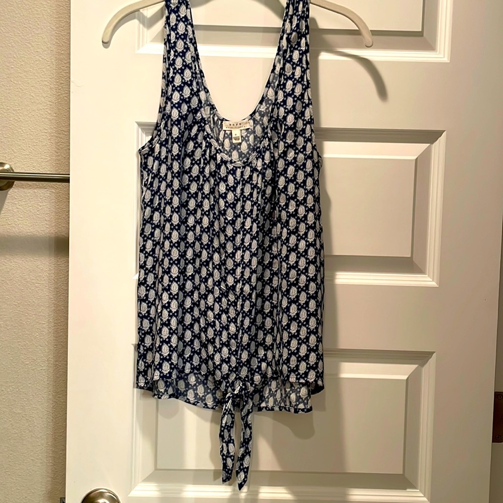 Soft Josie scoop neck tie front tank